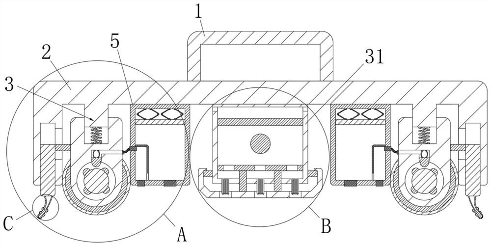 Adsorption type cleaning device for building cleaning engineering