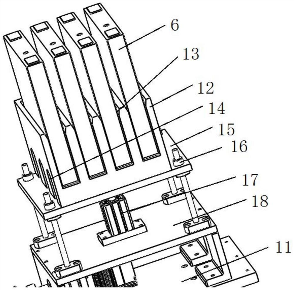 Square hard-shell battery turnover device