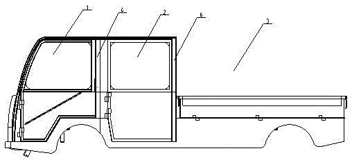 Motor tractor cab