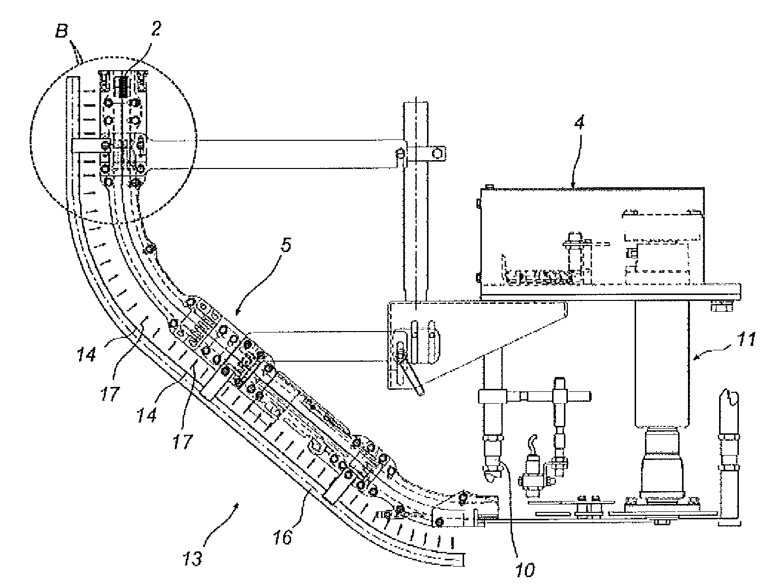 Apparatus and method for processing container closures