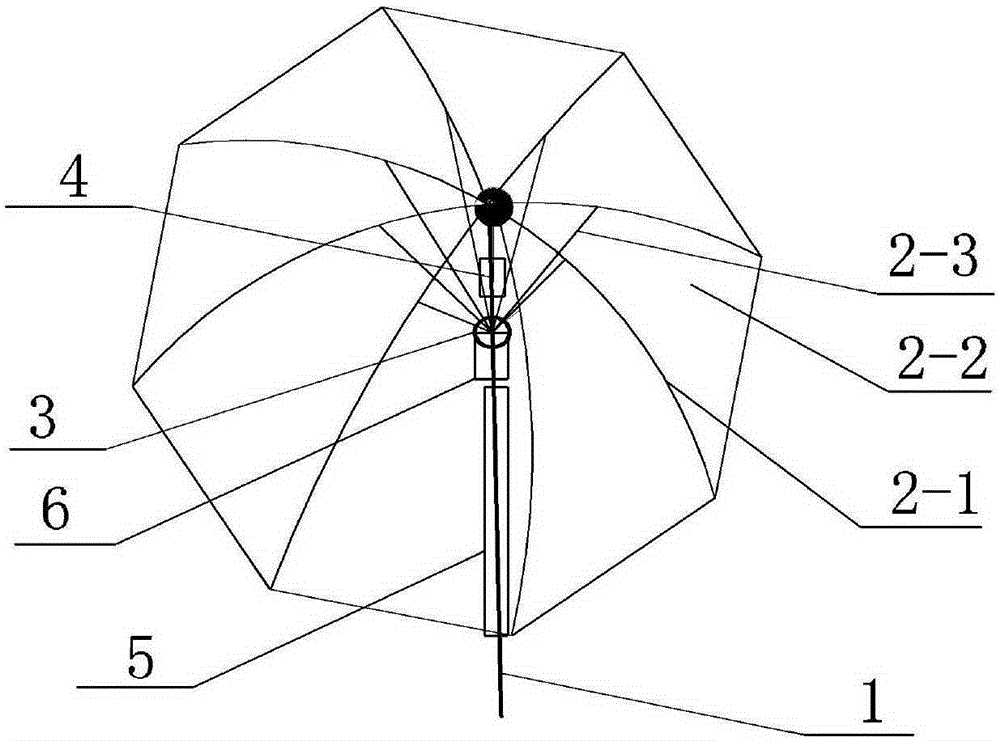 Magnetic suspension umbrella