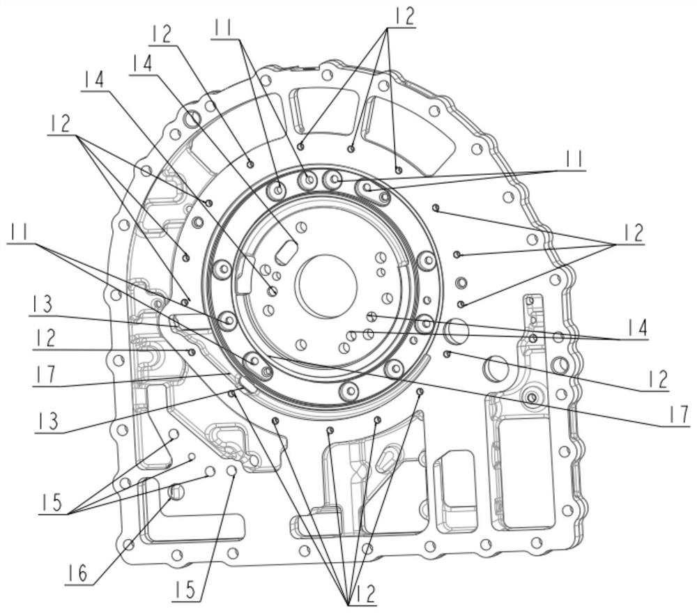 Connecting and supporting structure of multifunctional hydraulic control system