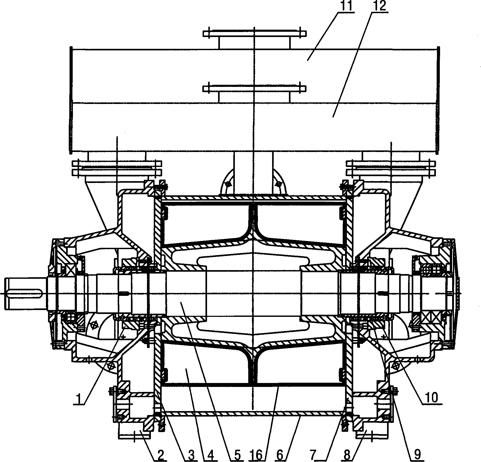 Corrosion resistant water ring vacuum pump