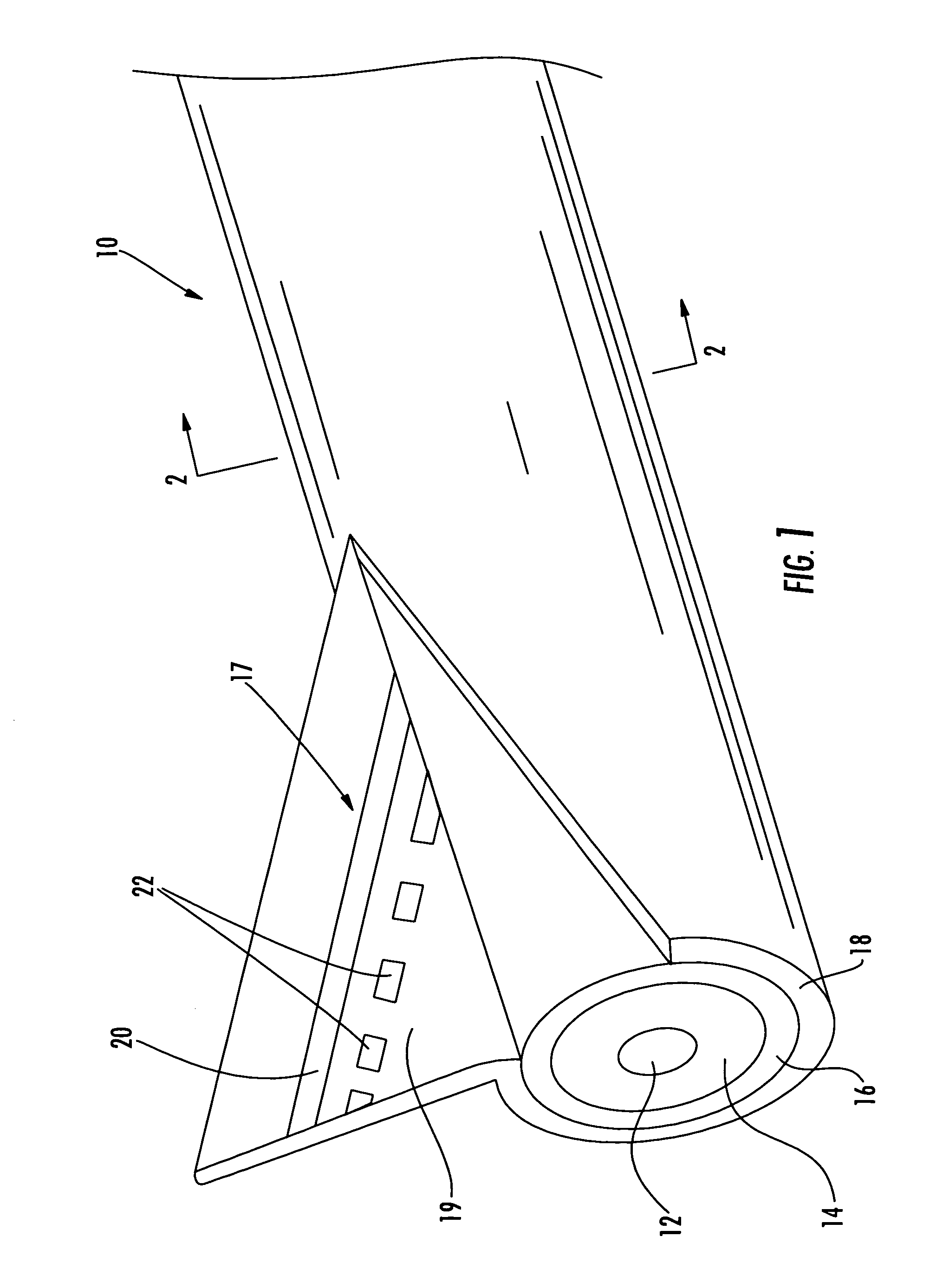 Cable having internal identifying indicia and associated methods