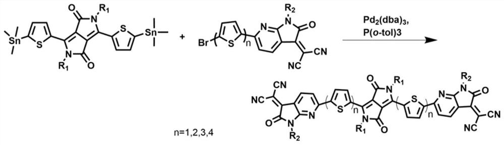 An electron-transporting conjugated small molecule semiconductor material