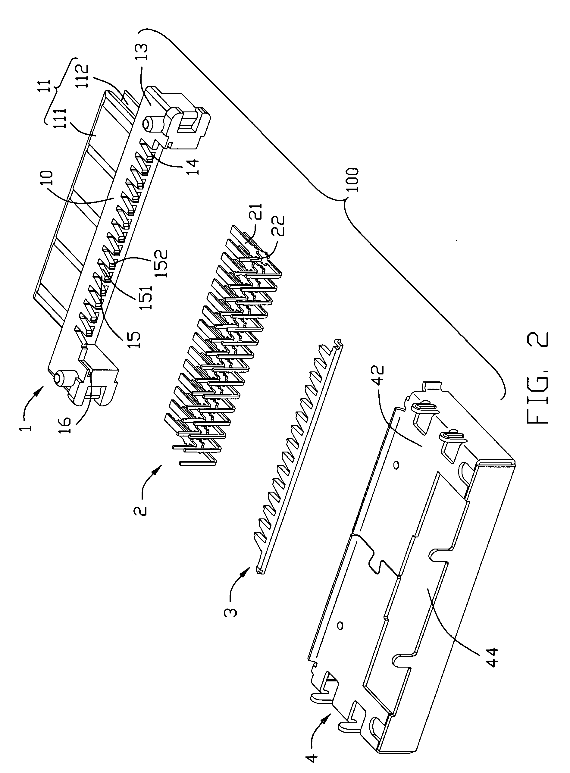 Electrical connector with improved positioning device