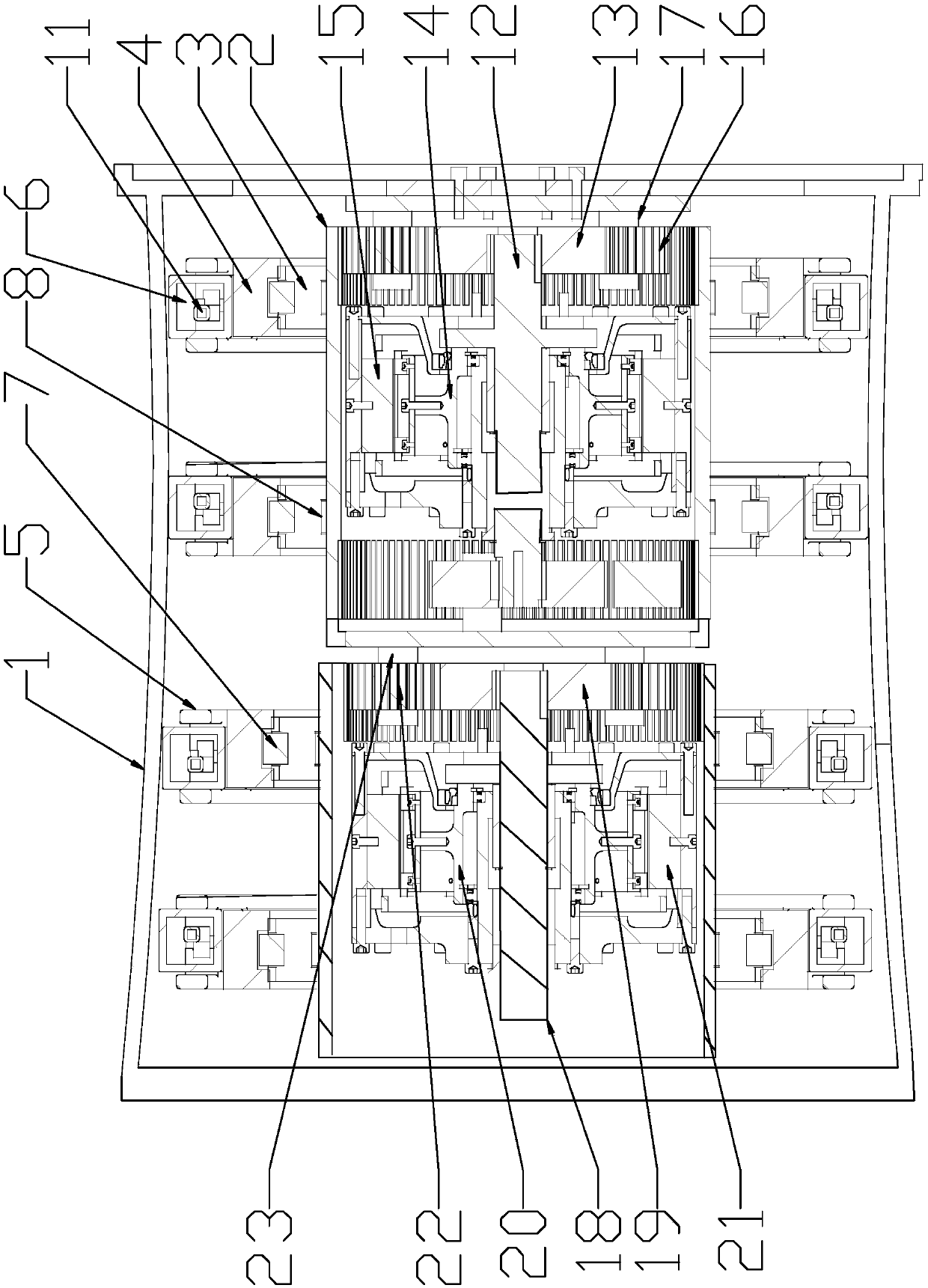 Self-damping electric energy recovery hub