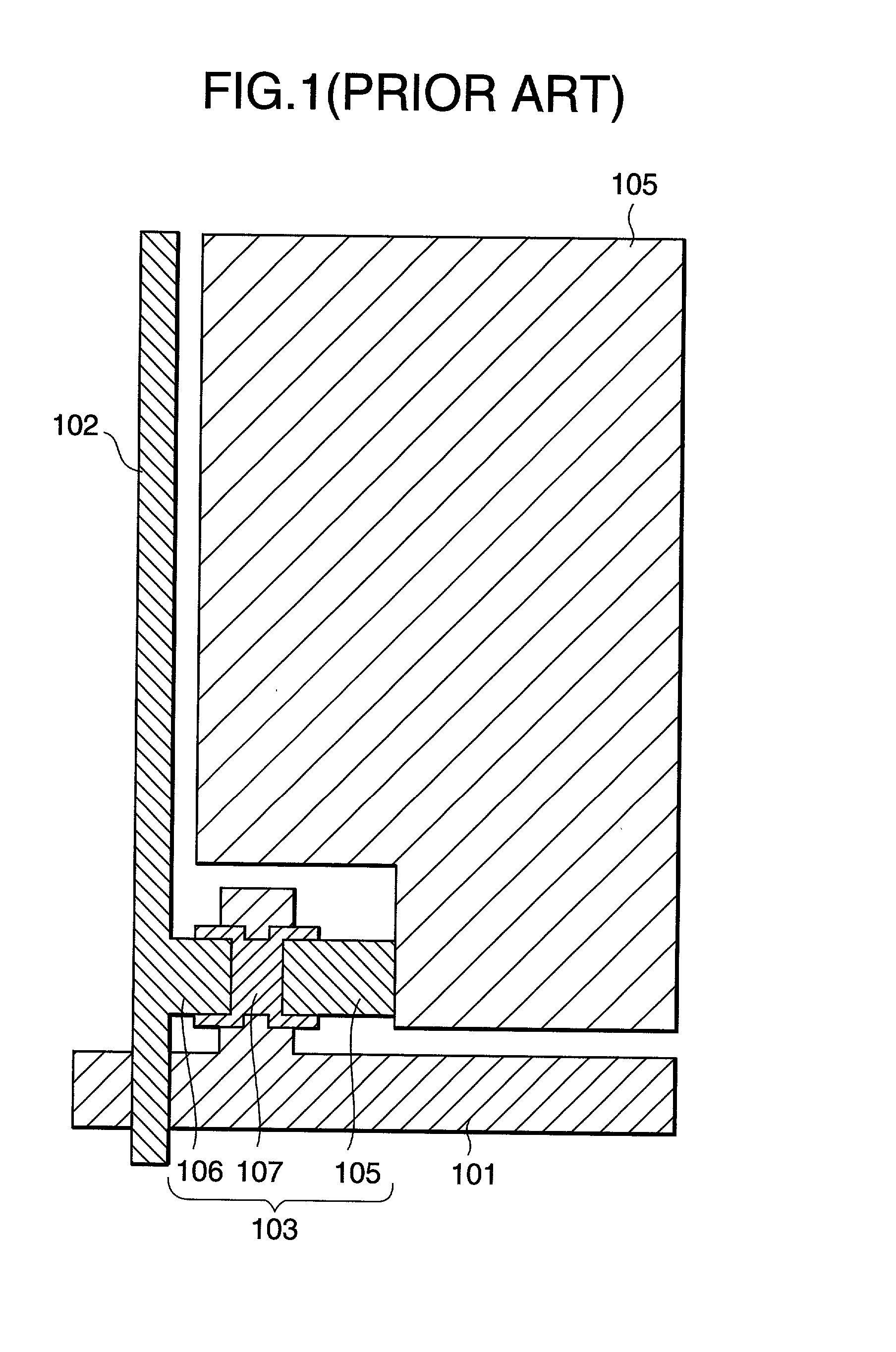 Active matrix liquid crystal display device and switching element used therein