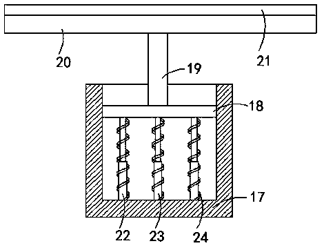 Extrusion swelling rock highway tunnel supporting device