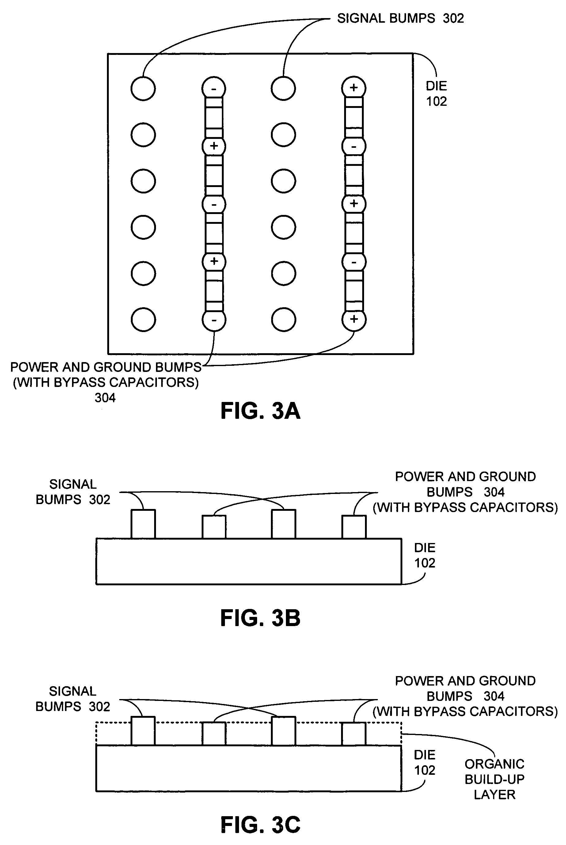 Apparatus for providing capacitive decoupling between on-die power and ground conductors