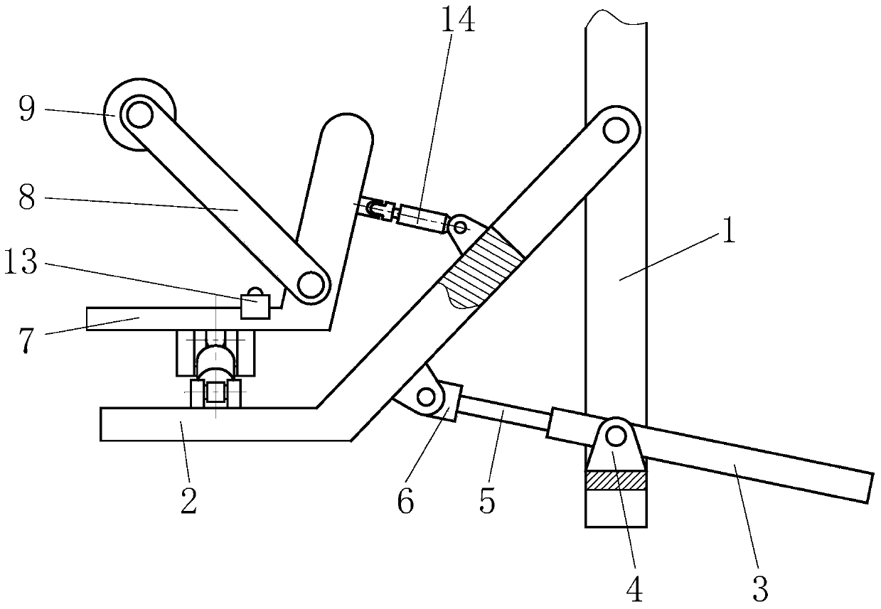 Lifting and swinging type safety seat of flight experiencing device