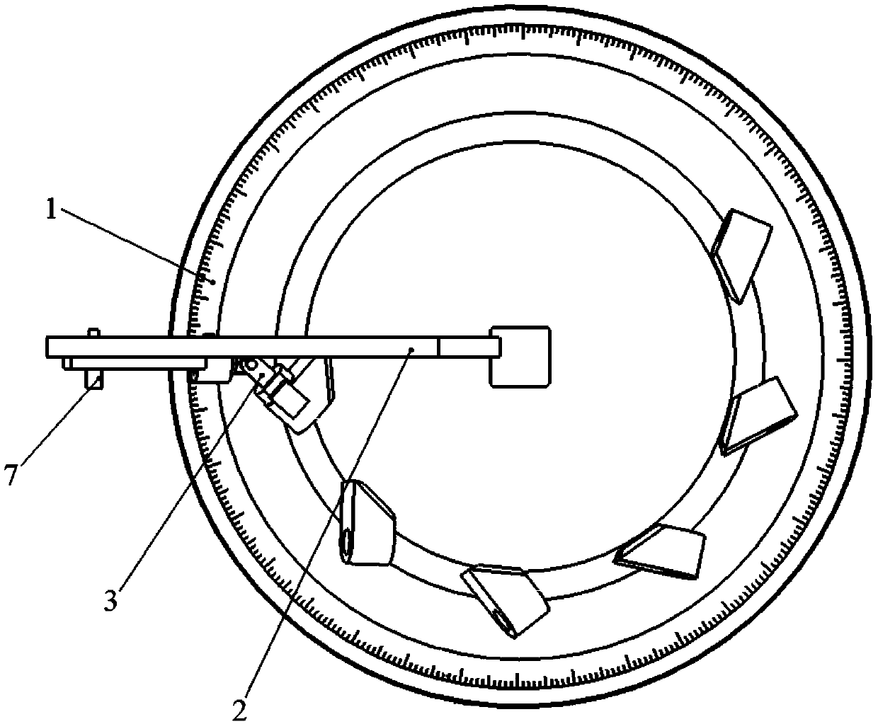 Tooth seat positioning tool for cutting head