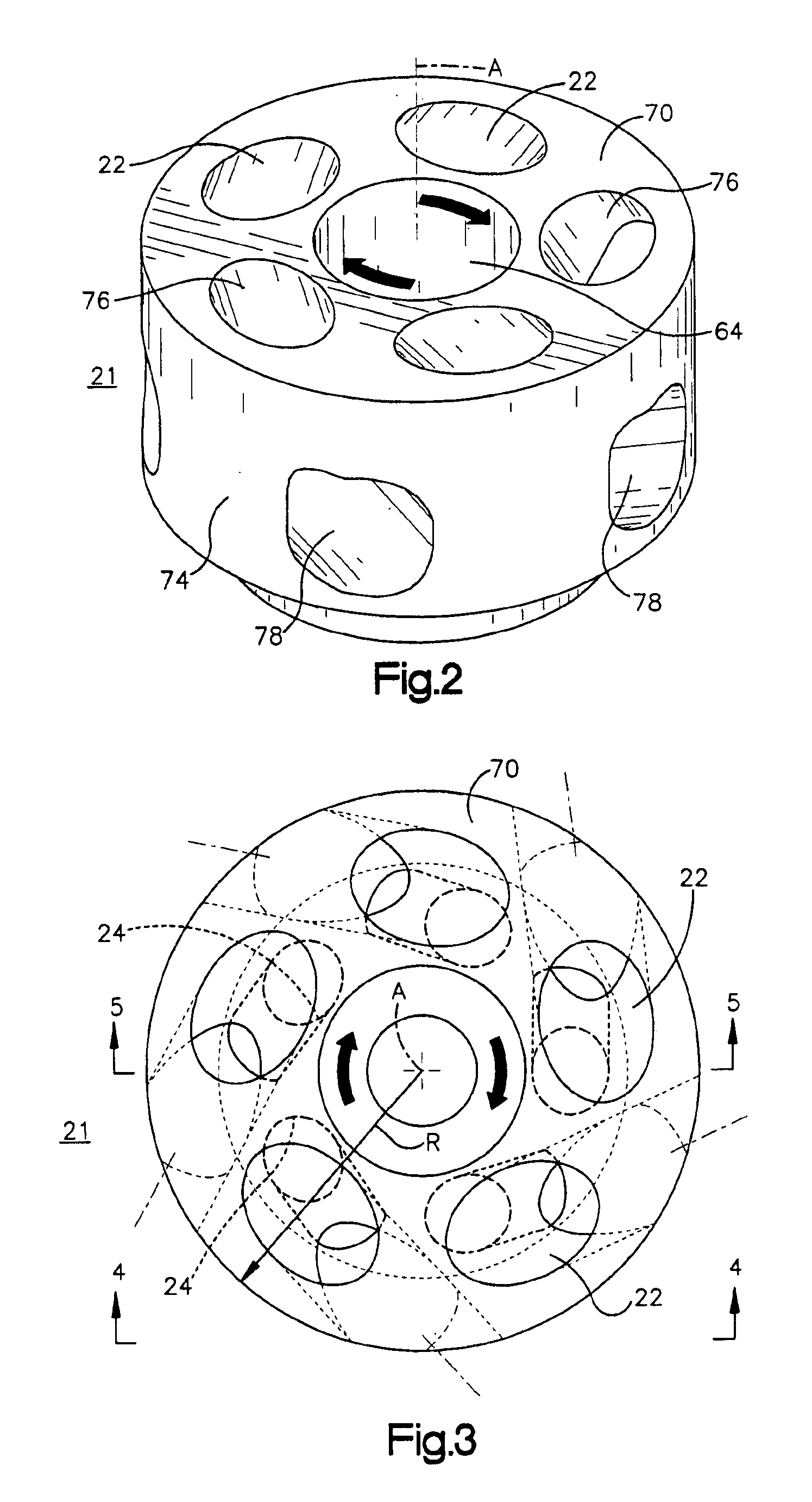 Impeller for molten metal pump with reduced clogging
