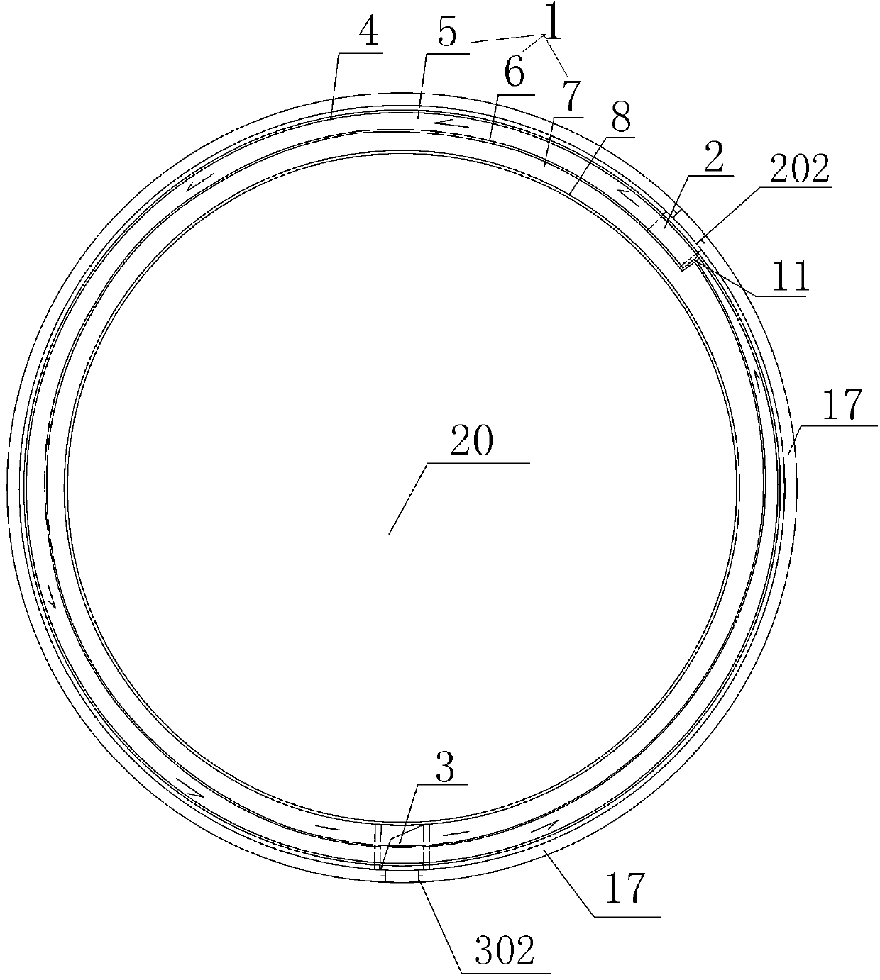 Sewage Treatment Annular water tank