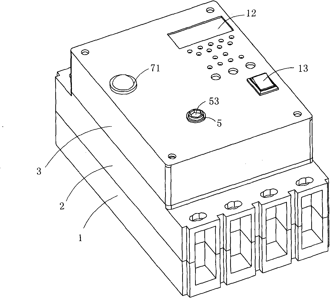Molded case circuit breaker comprising on and off indicating mechanism