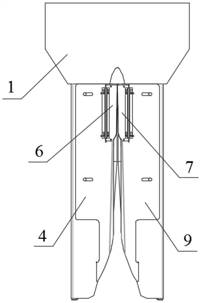 Blade shearing type corn ear picking mechanism