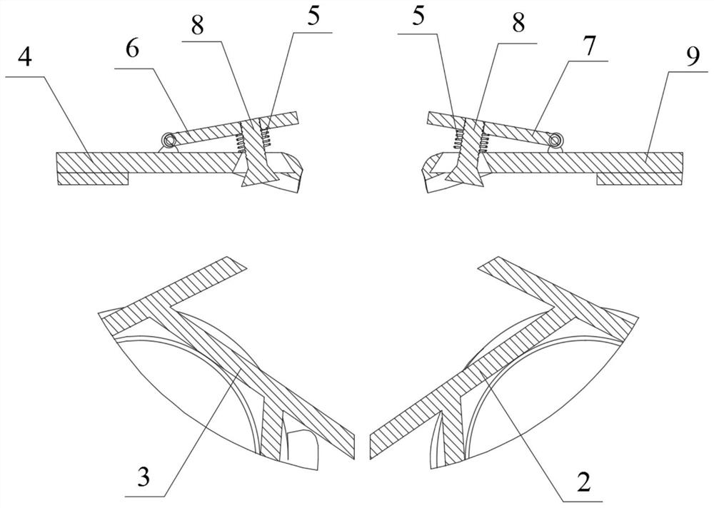 Blade shearing type corn ear picking mechanism