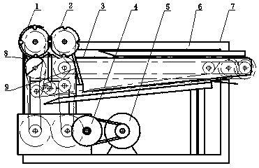 Whole-stalk hemp fiber peeling device