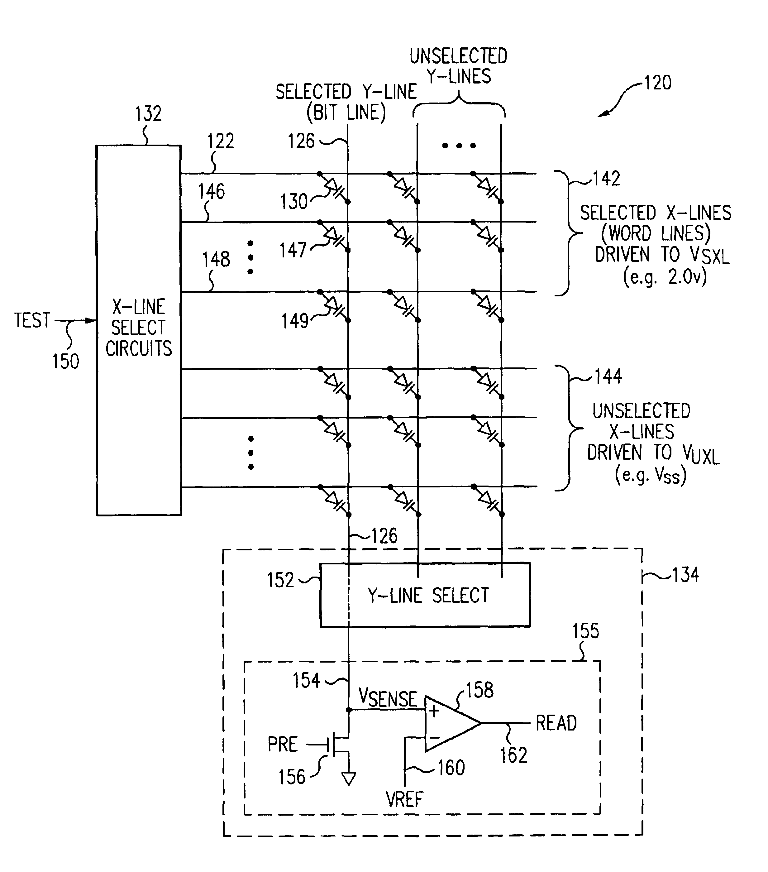 Integrated circuit memory array with fast test mode utilizing multiple word line selection and method therefor