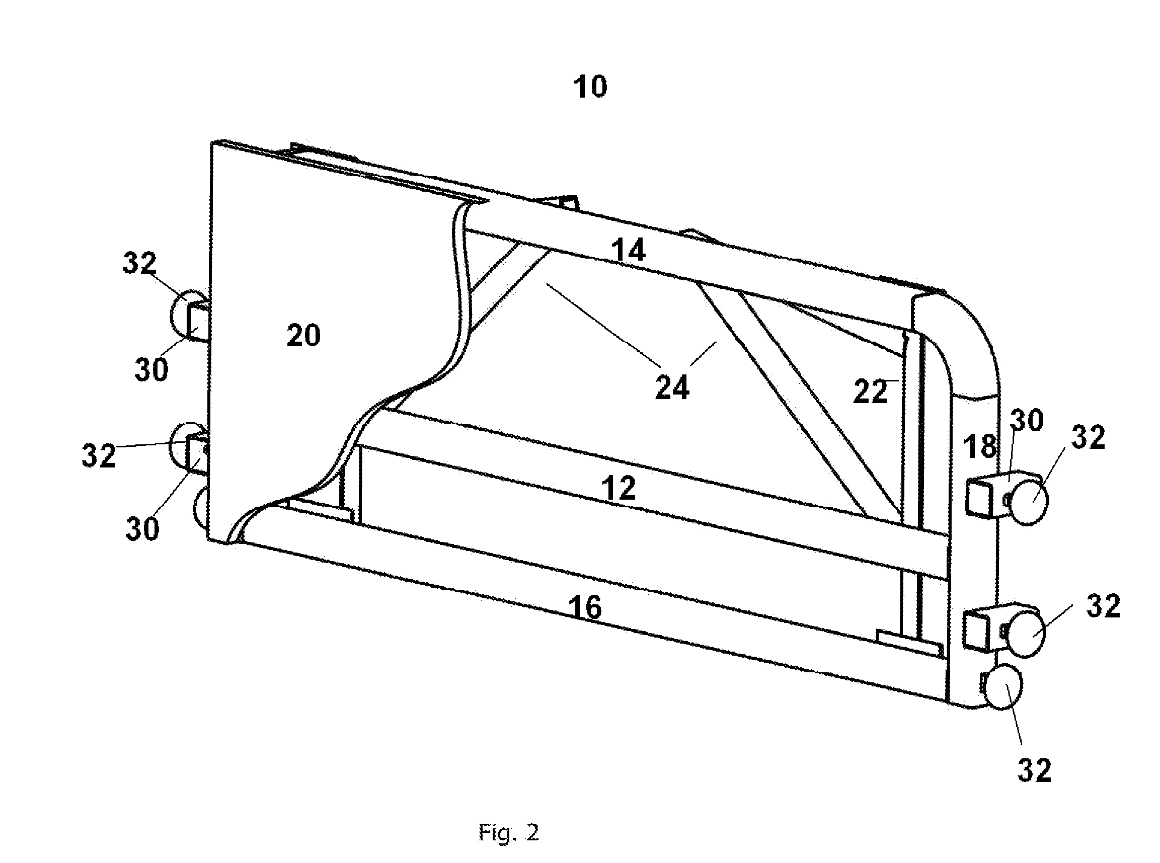 Wall mounted work bench