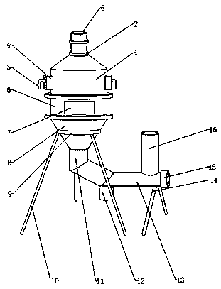 Wet dust collecting device for environmental protection