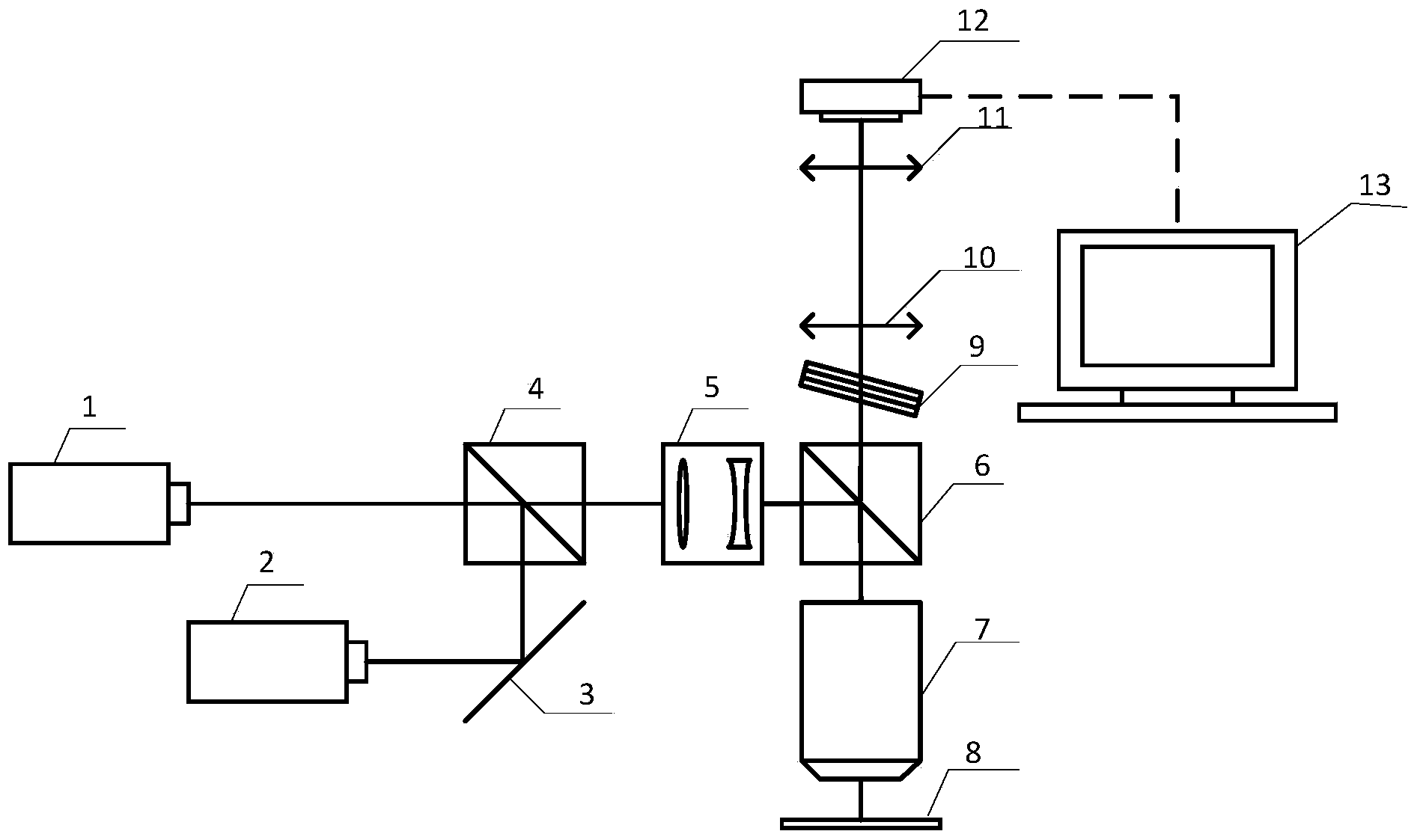 Random positioning super-resolution microscopy method and device based on fluorescence-emission kill mechanism