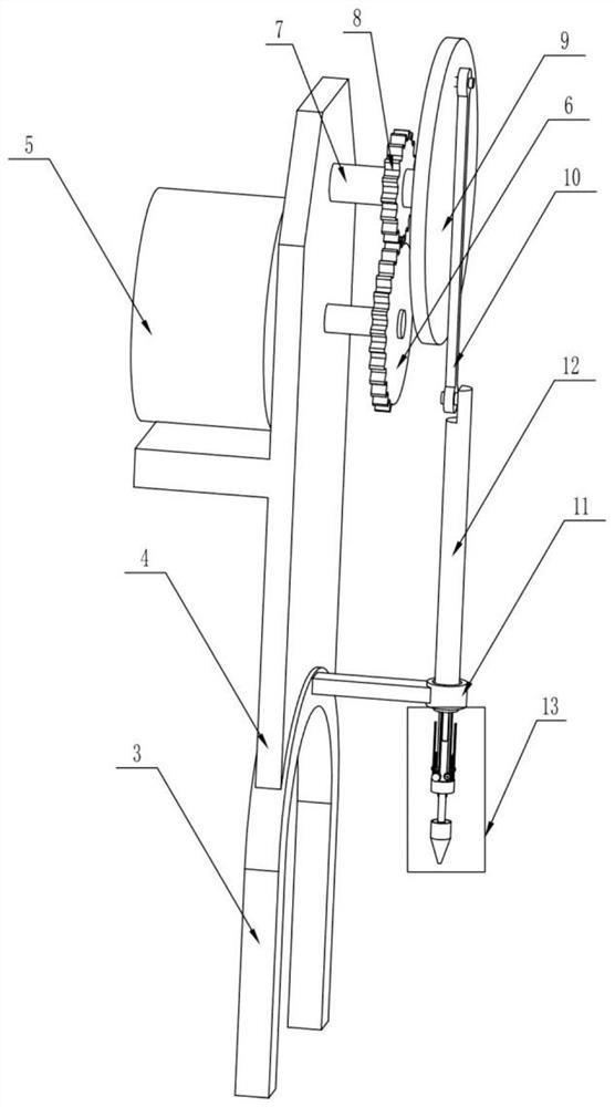 An infusion bottle sealing stopper separation device for medical waste classification