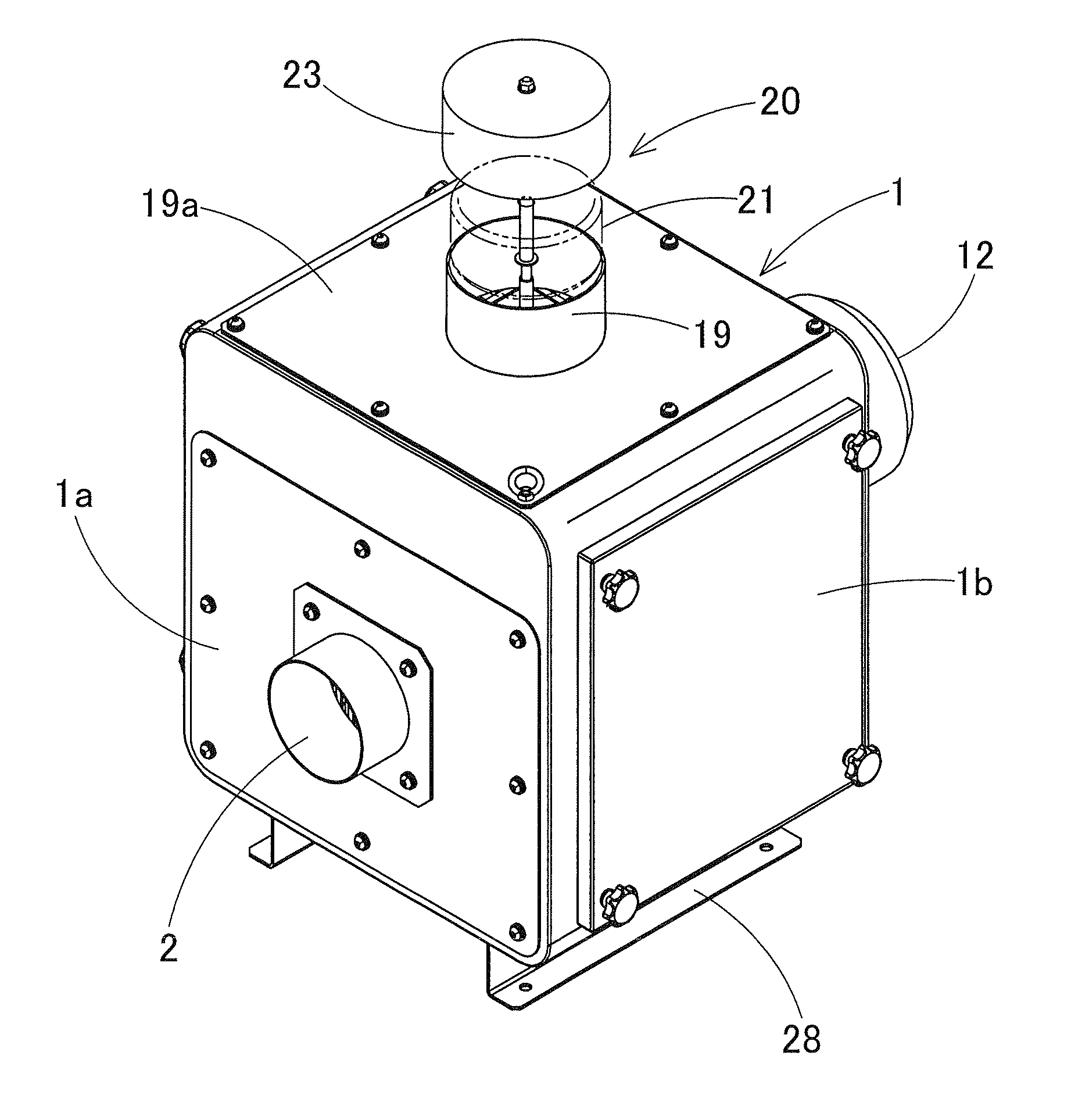 Clog indicating device in a dust collector
