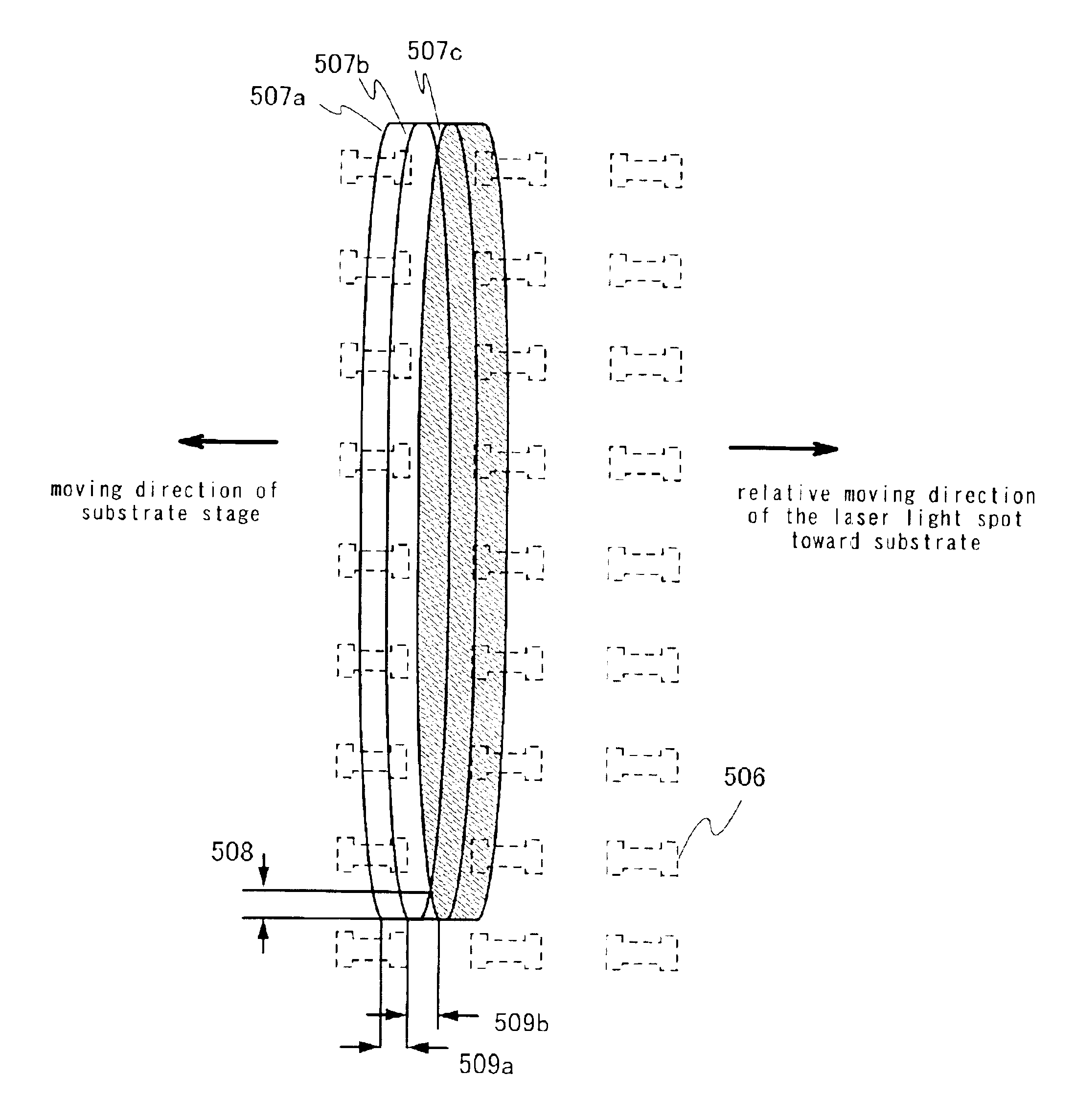 Manufacturing method for a semiconductor device using a marker on an amorphous semiconductor film to selectively crystallize a region with a laser light