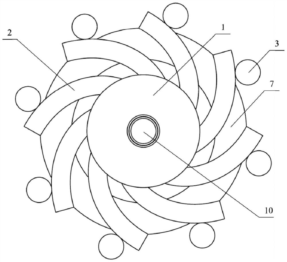 A device and system based on air flotation technology to imitate jellyfish offshore oil cleaning