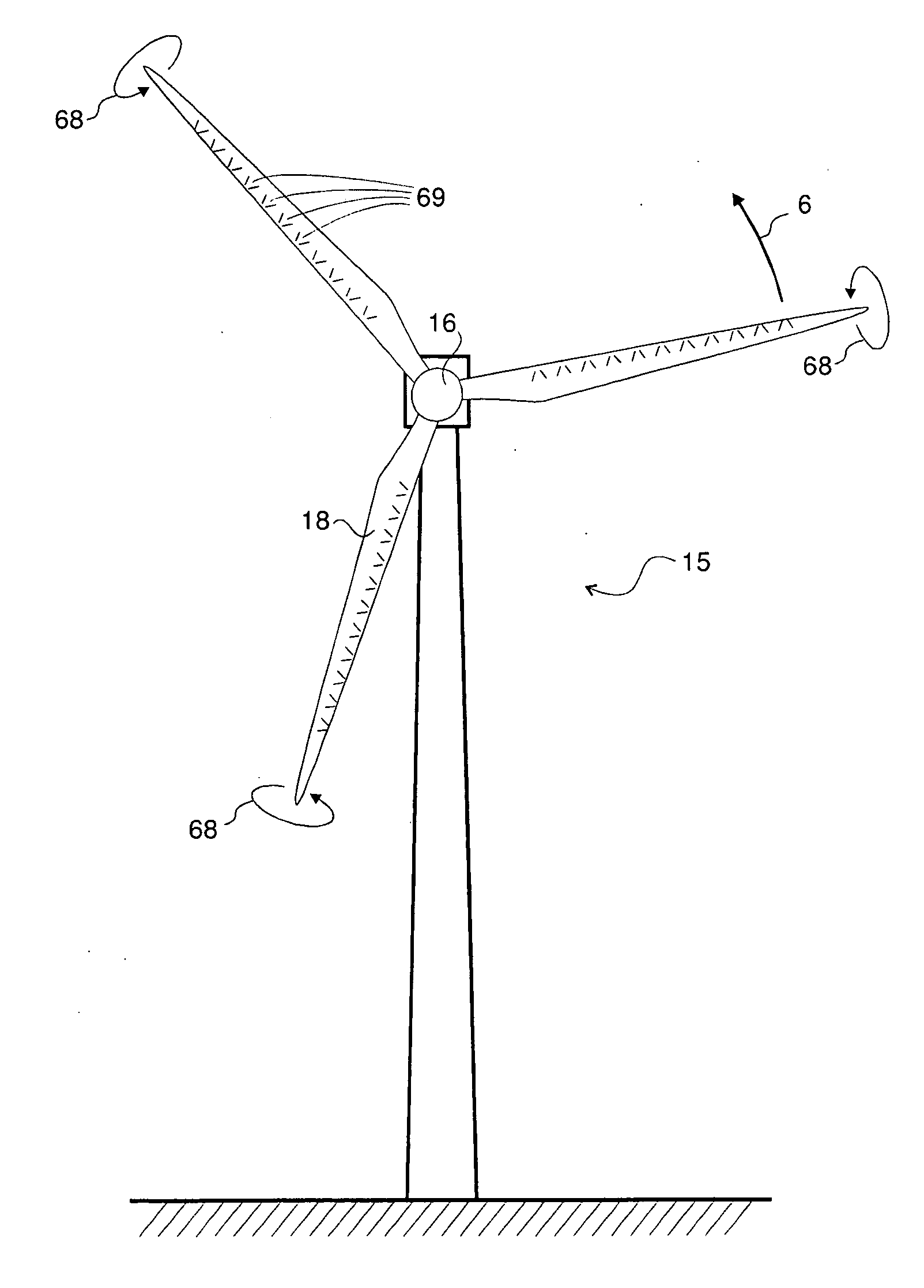 Windturbine with slender blade