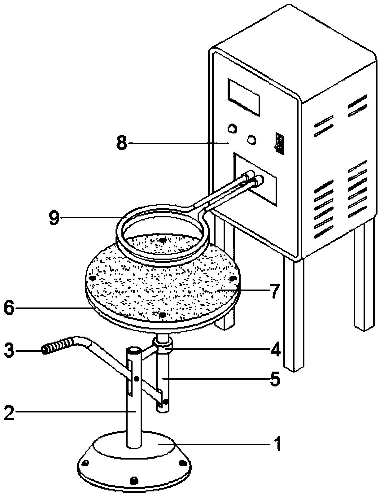 Thermolizing processing device for mechanical metal part