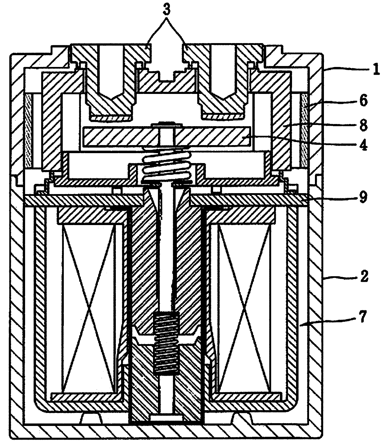 Direct current relay having permanent magnet housing