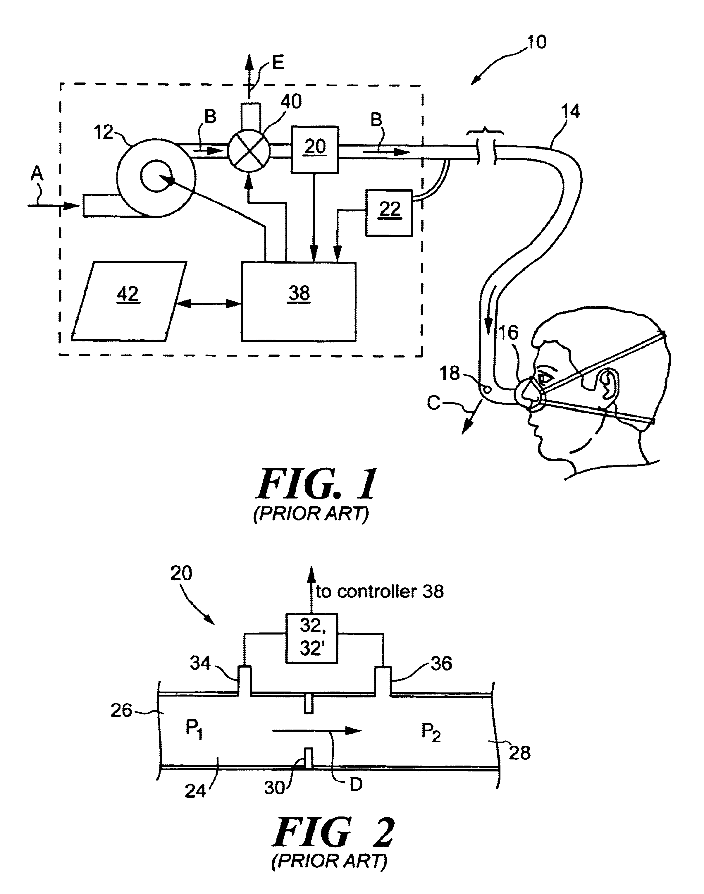 Monitoring fluid flow in a pressure support system