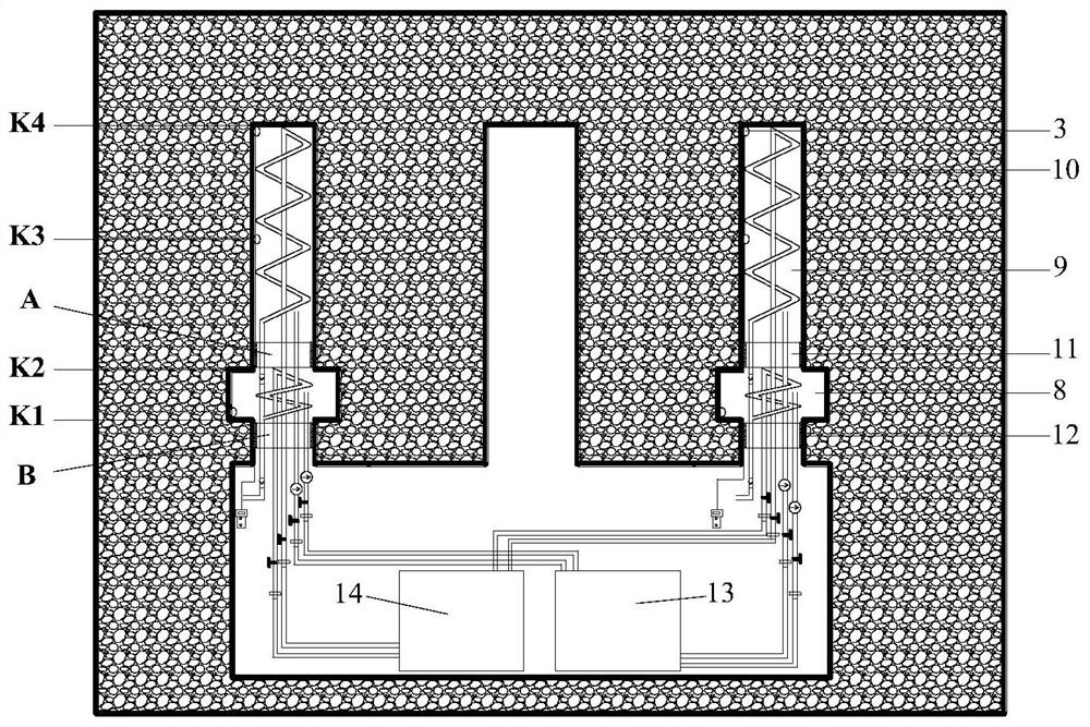 A method of low-temperature fracturing and caving of hard roof in coal mine goaf