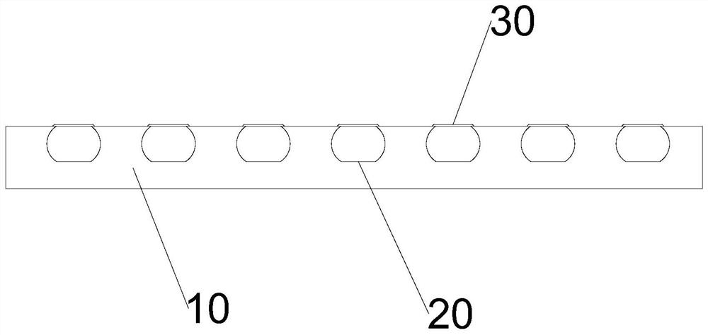 Flat plate type water-cooling copper bar and manufacturing process thereof