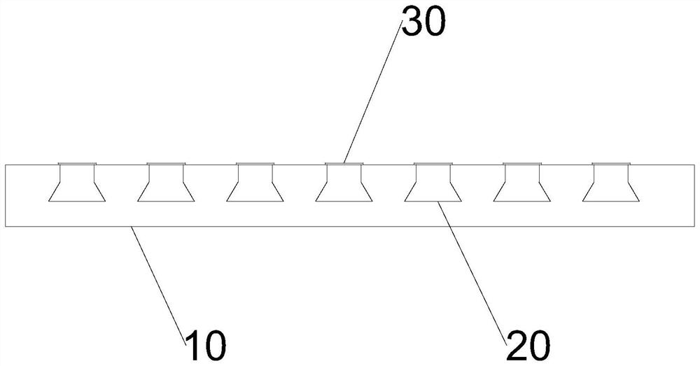 Flat plate type water-cooling copper bar and manufacturing process thereof