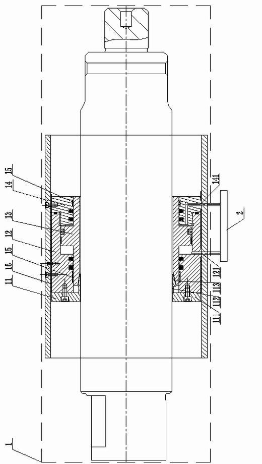 Hydraulic device for spindle brake of wind generating set