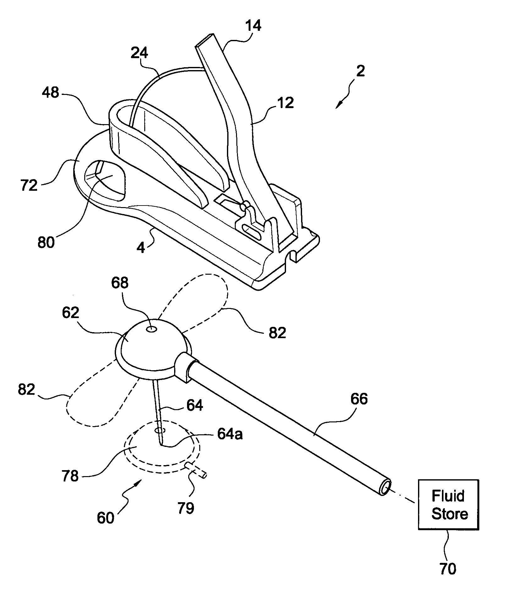 Removable sharps device for accessing a portal reservoir