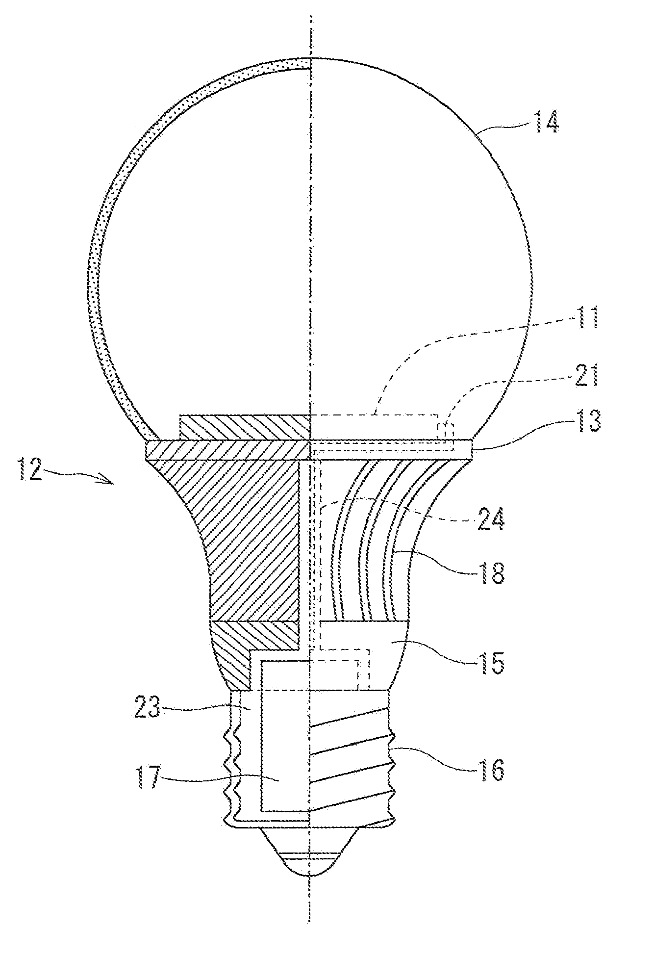 LED bulb and lighting apparatus
