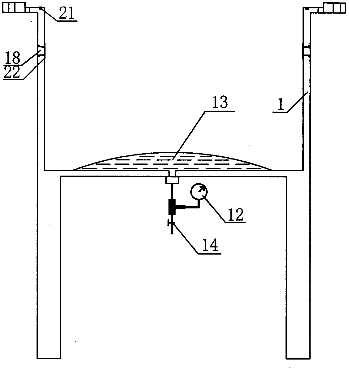 Clay adhesion test device with upward soil pushing and extruding effect and adjustable contact area and test method