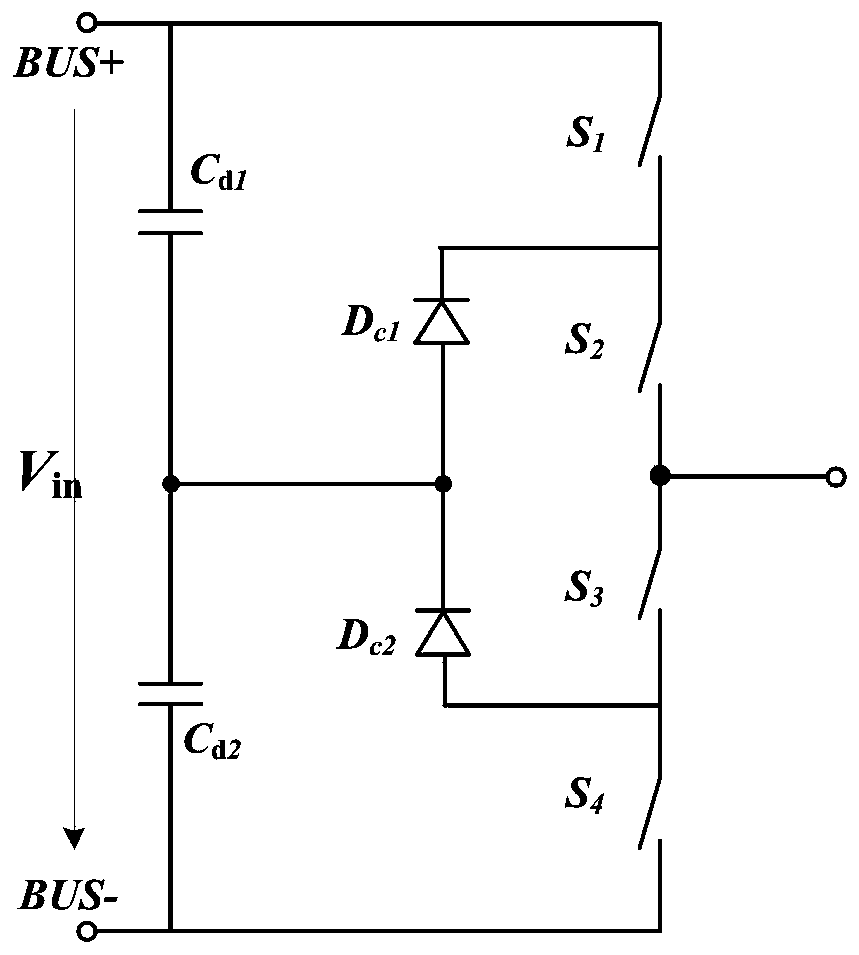 Flying capacitor NPC three-level topology