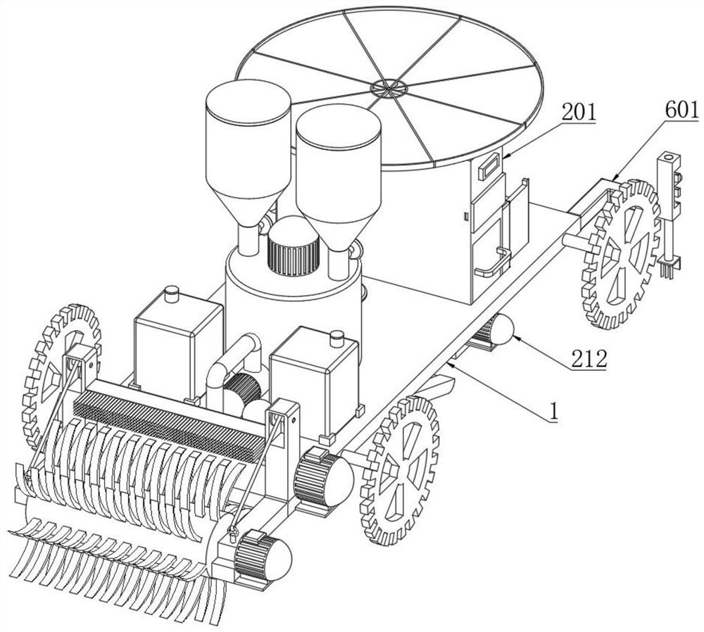 A cultivation and planting device based on organic rice cultivation in saline-alkali land