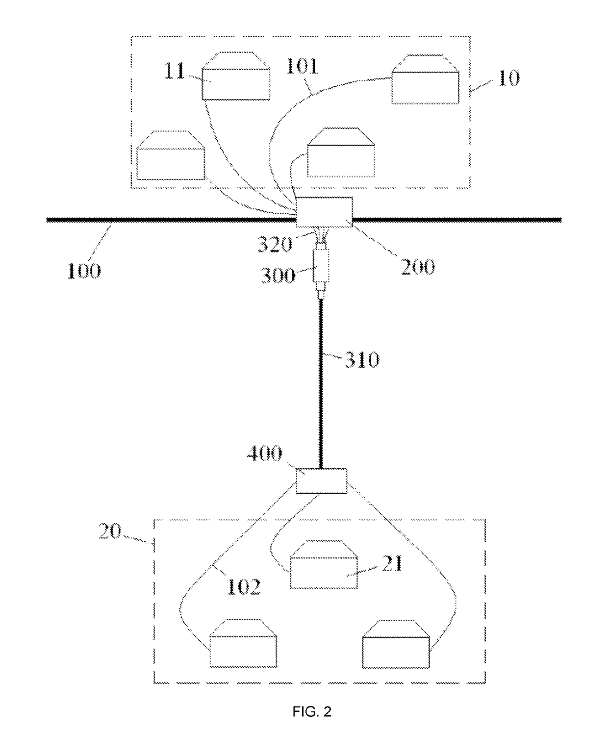 Optical cable wiring system and optical cable connecting component