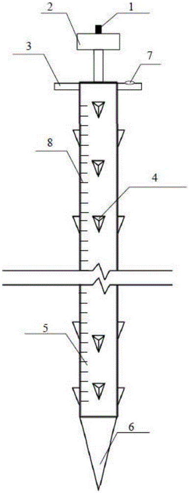 Drill detection device used for qualitative detection of composition and distribution of soil layer