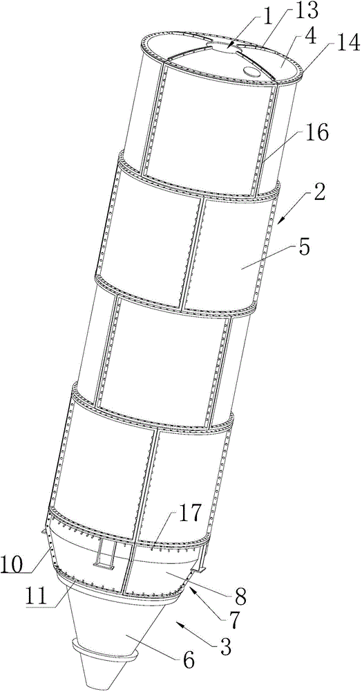 Cement bin and manufacturing process thereof