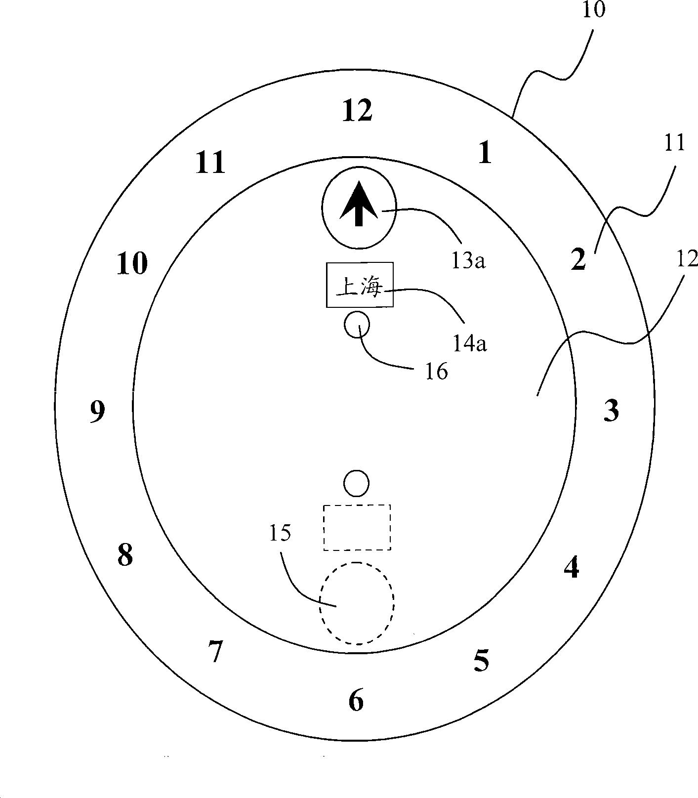 Multi time zone clock