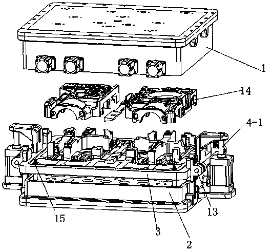 Automatic core pulling mechanism for single cylinder engine inner cavity loose piece