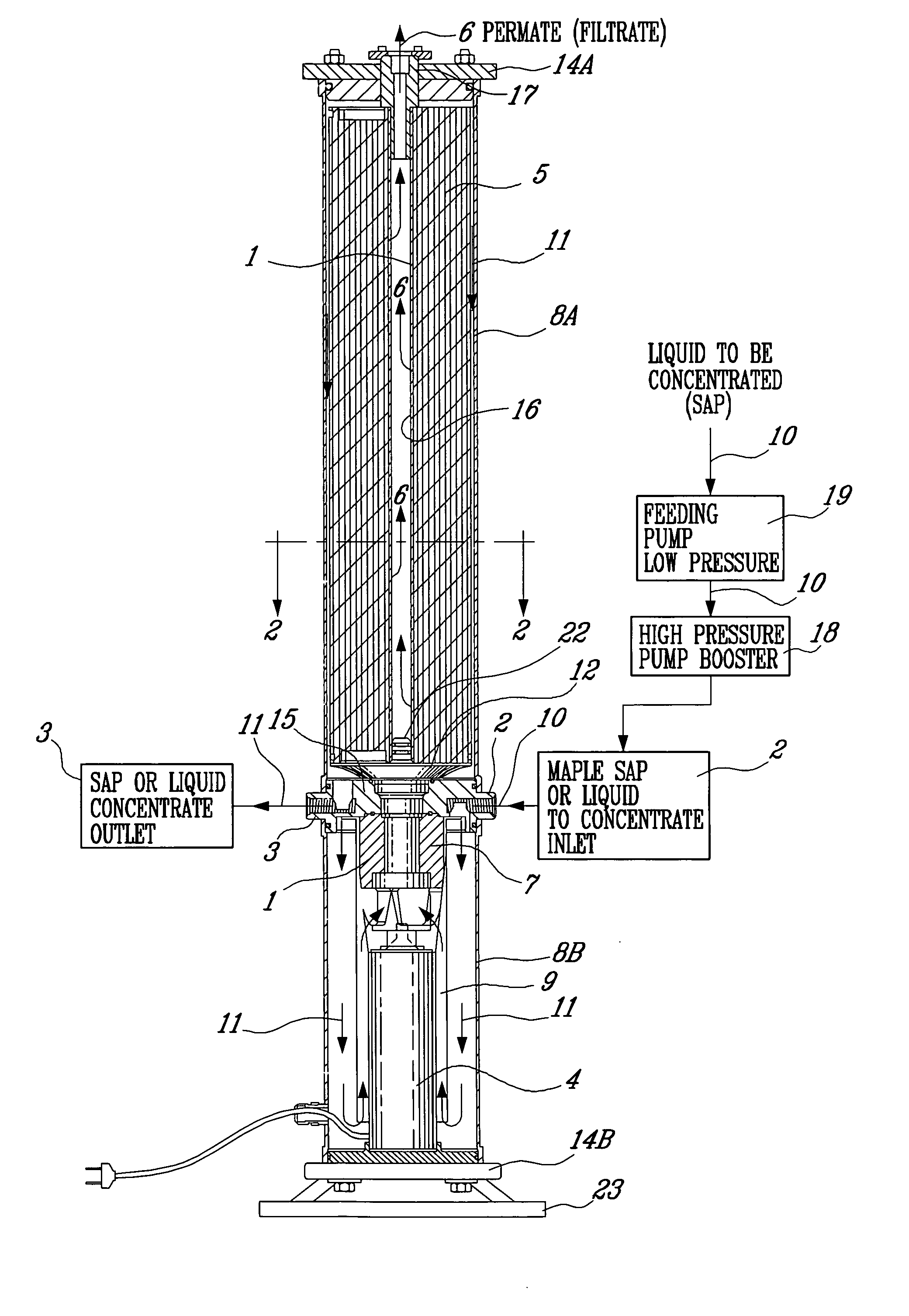 Liquid separation apparatus