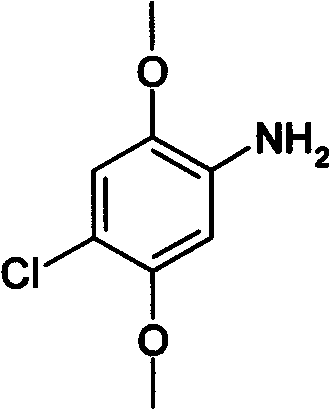 Method for preparing 2,5-dimethoxy-4-chloroaniline by using liquid-phase catalytic hydrogenation method